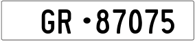 Trailer License Plate